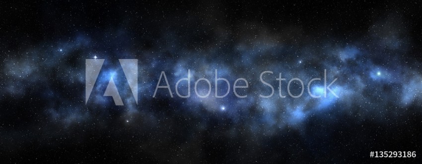 Picture of Bright milky way in a black sky